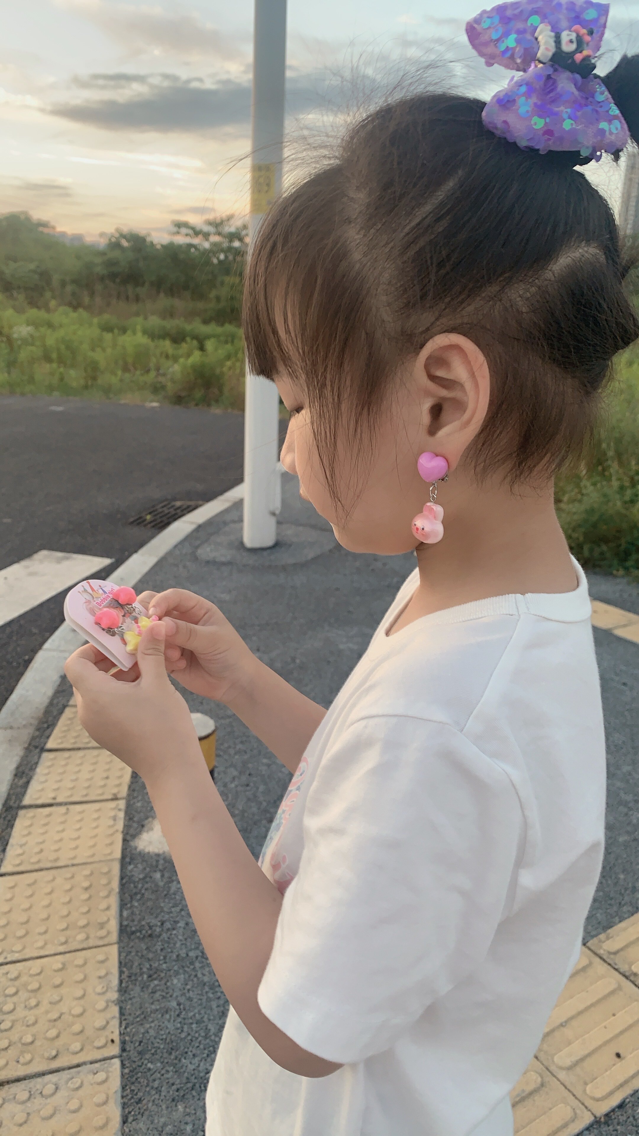 2024新款儿童耳夹女童卡通无耳洞防痛耳环小女孩耳钉吊坠玩具饰品