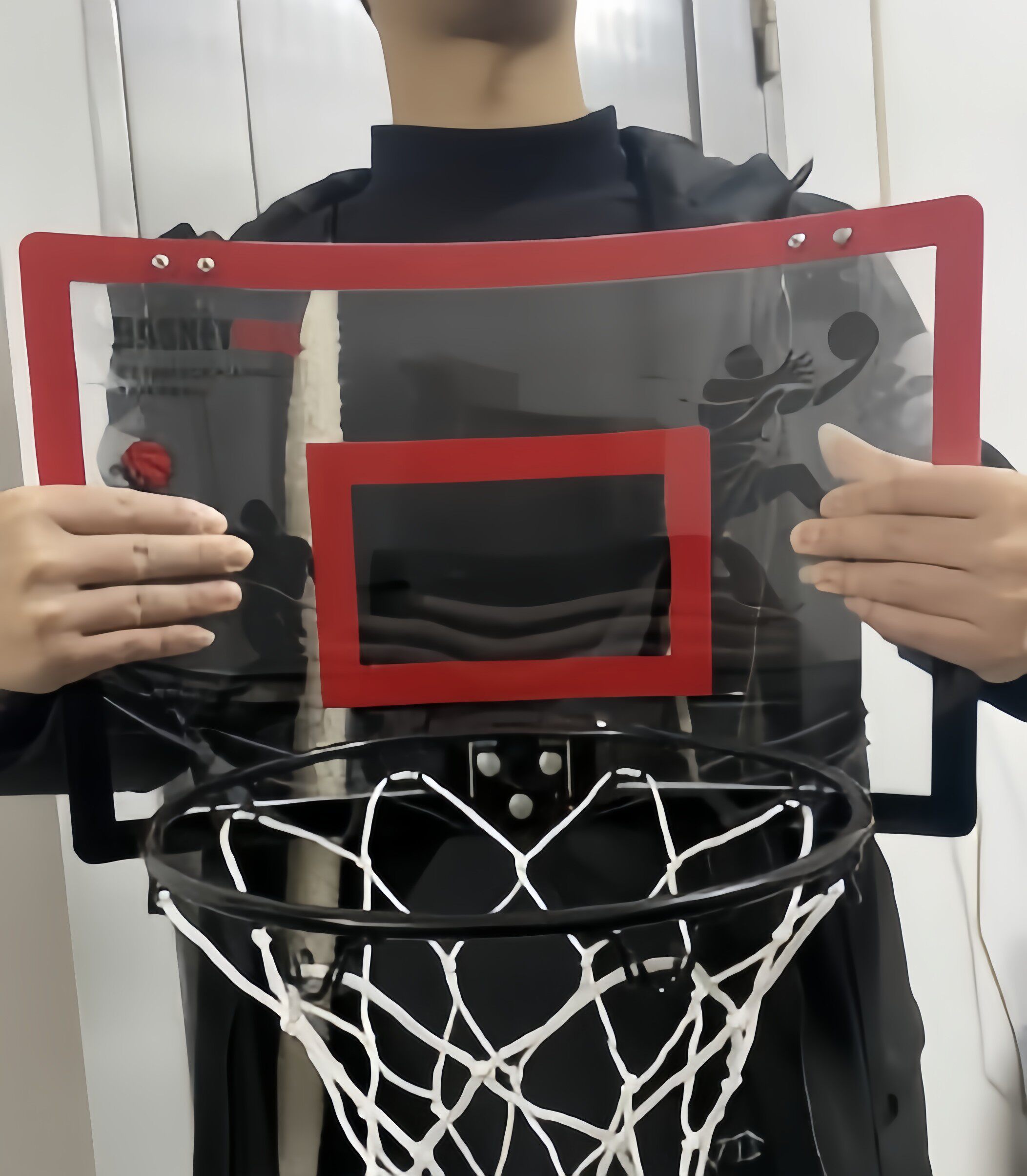 免打孔室内篮球框静音投篮架壁挂式儿童折叠家庭无声篮筐家用篮圈