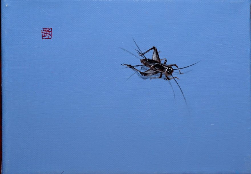 作    者: 黄剑 作品名称: 《蟋蟀》 材料工艺: 布面油画 尺寸规格