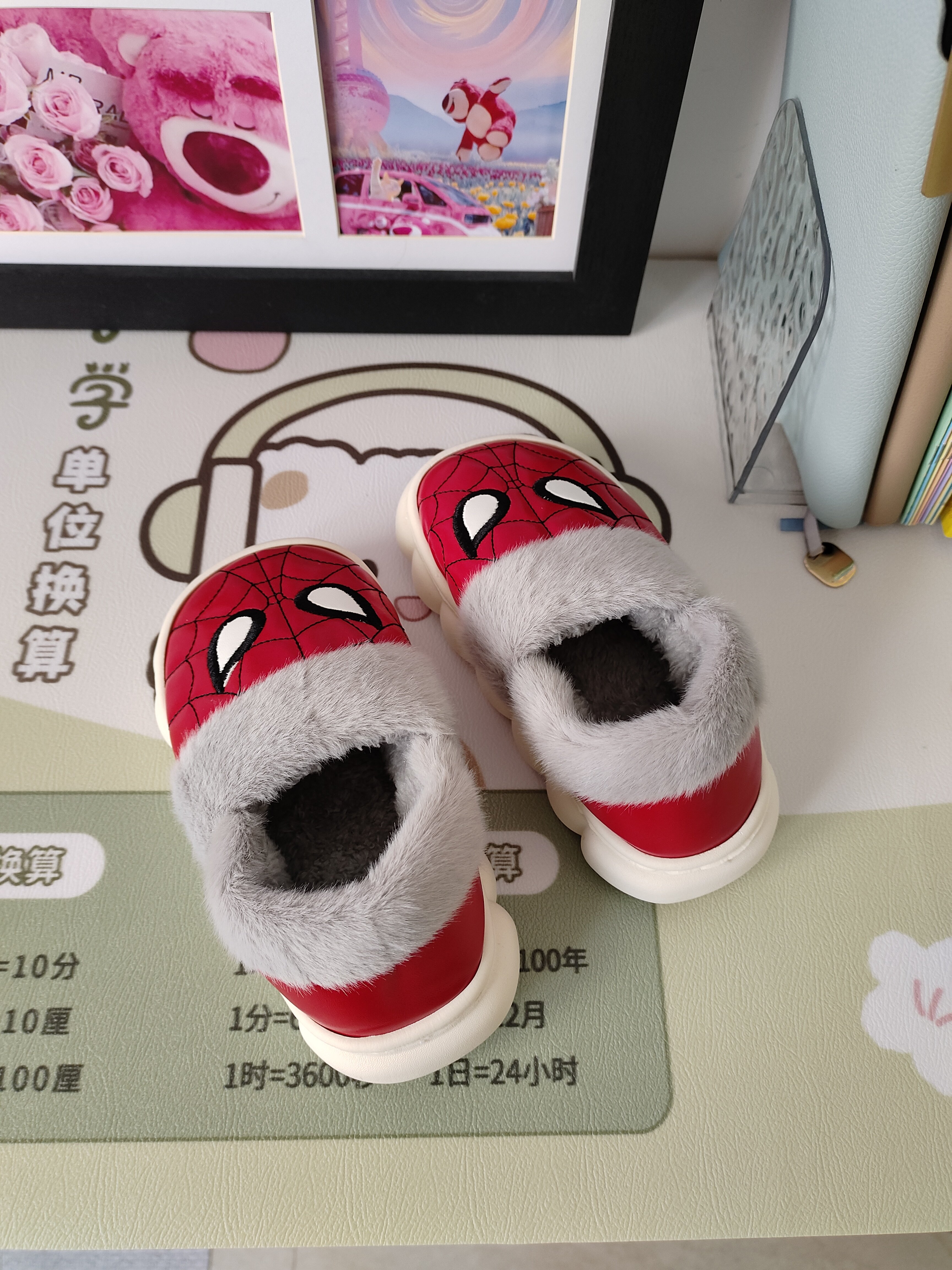 儿童棉拖鞋男秋冬季居家加绒加厚防水保暖中小童小孩男孩冬天拖鞋