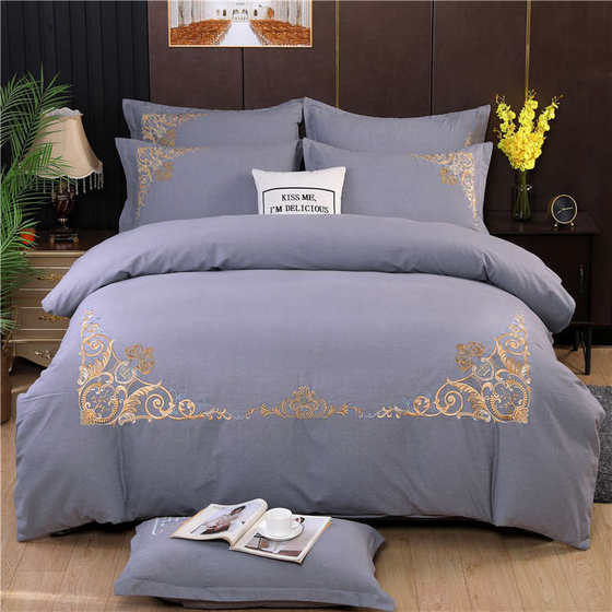 2024 autumn and winter new products, cotton embroidery, thickened bedding, four-piece set, home textile bedding set, light luxury pure cotton
2024 autumn and winter new products, cotton embroidery, thickened bedding, four-piece set, home textile bedding set, light luxury pure cotton