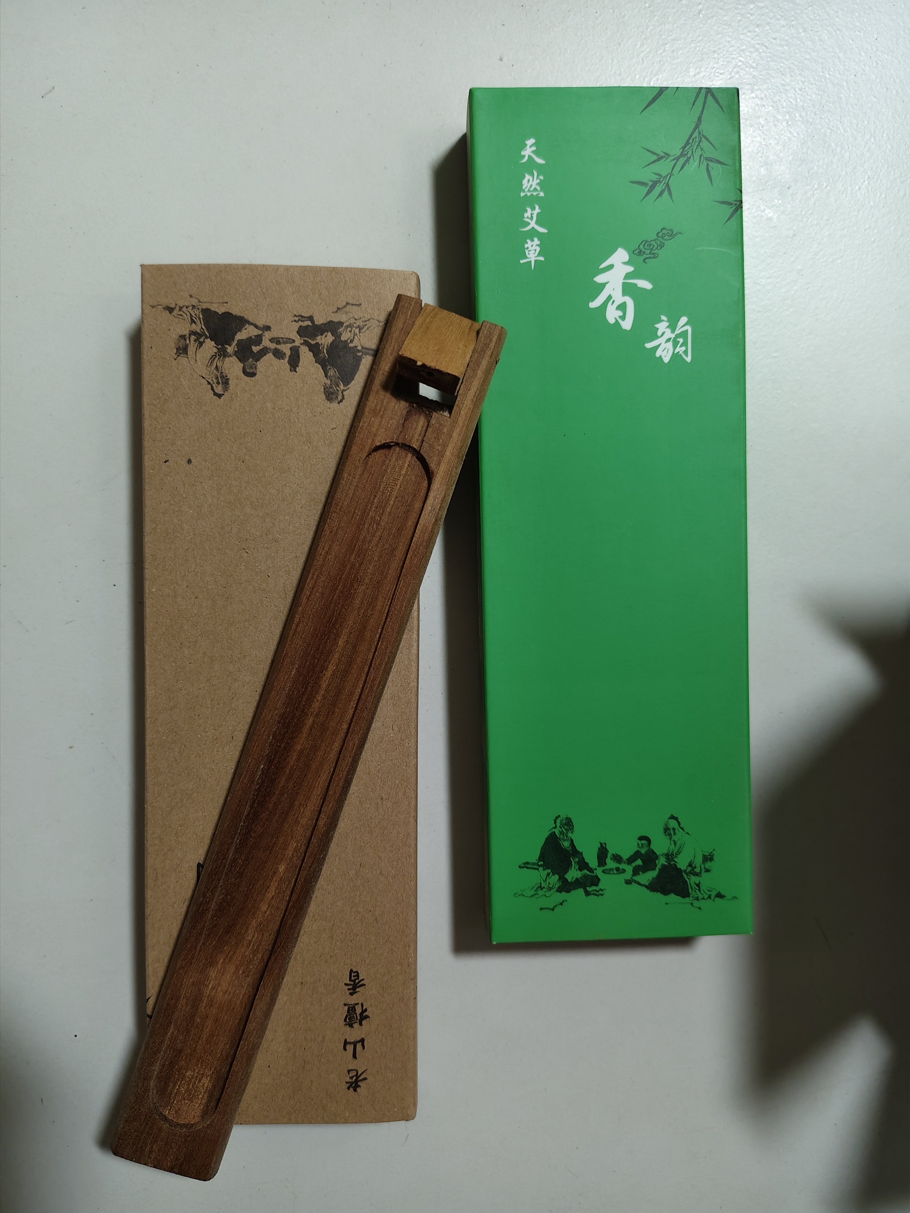 老山檀香线香天然艾草线香净味驱蚊玉檀香卧房香薰居家室内香熏香