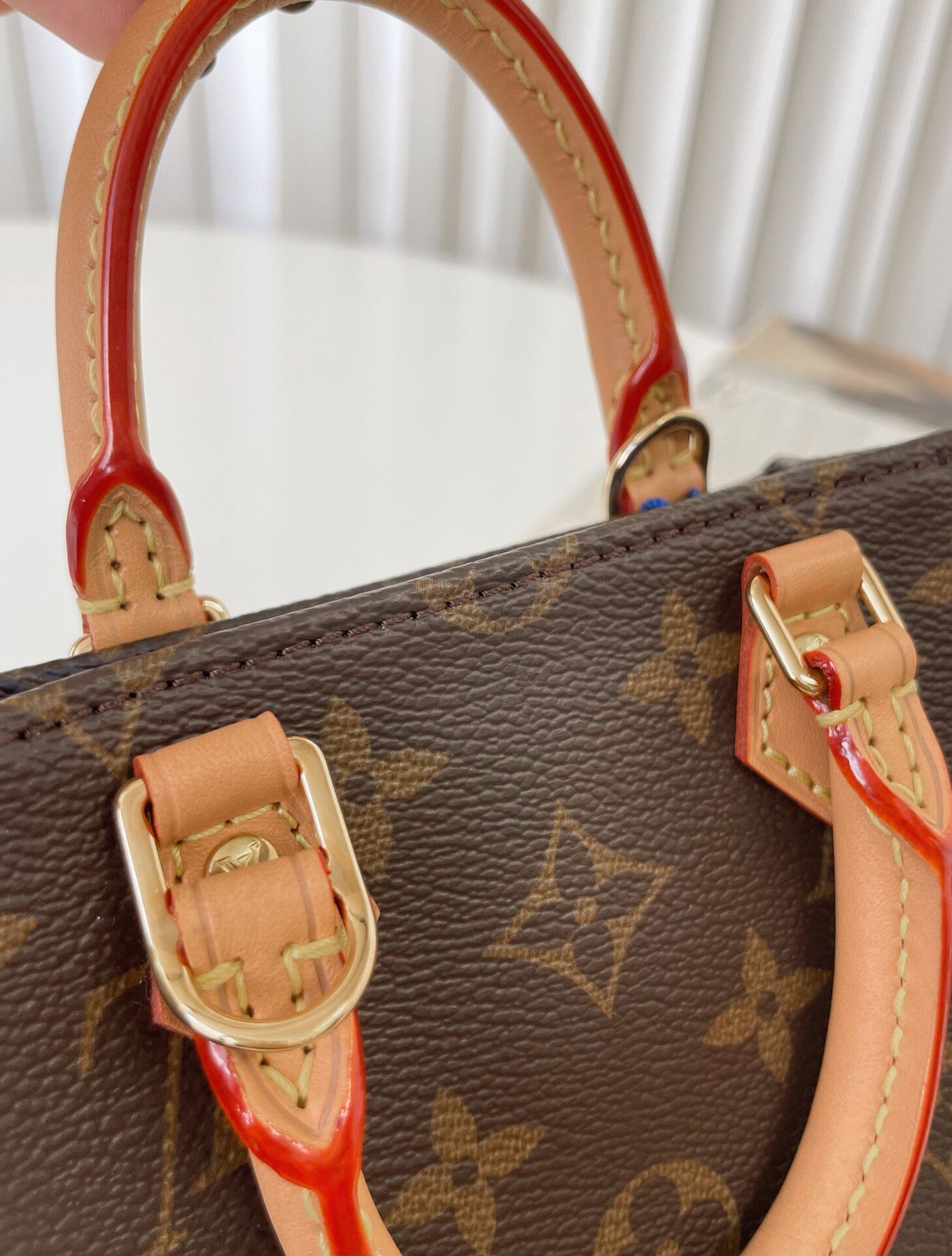 正品[9.8新]lv/路易威登经典老花mini芯片款琴谱包手提单肩斜挎包