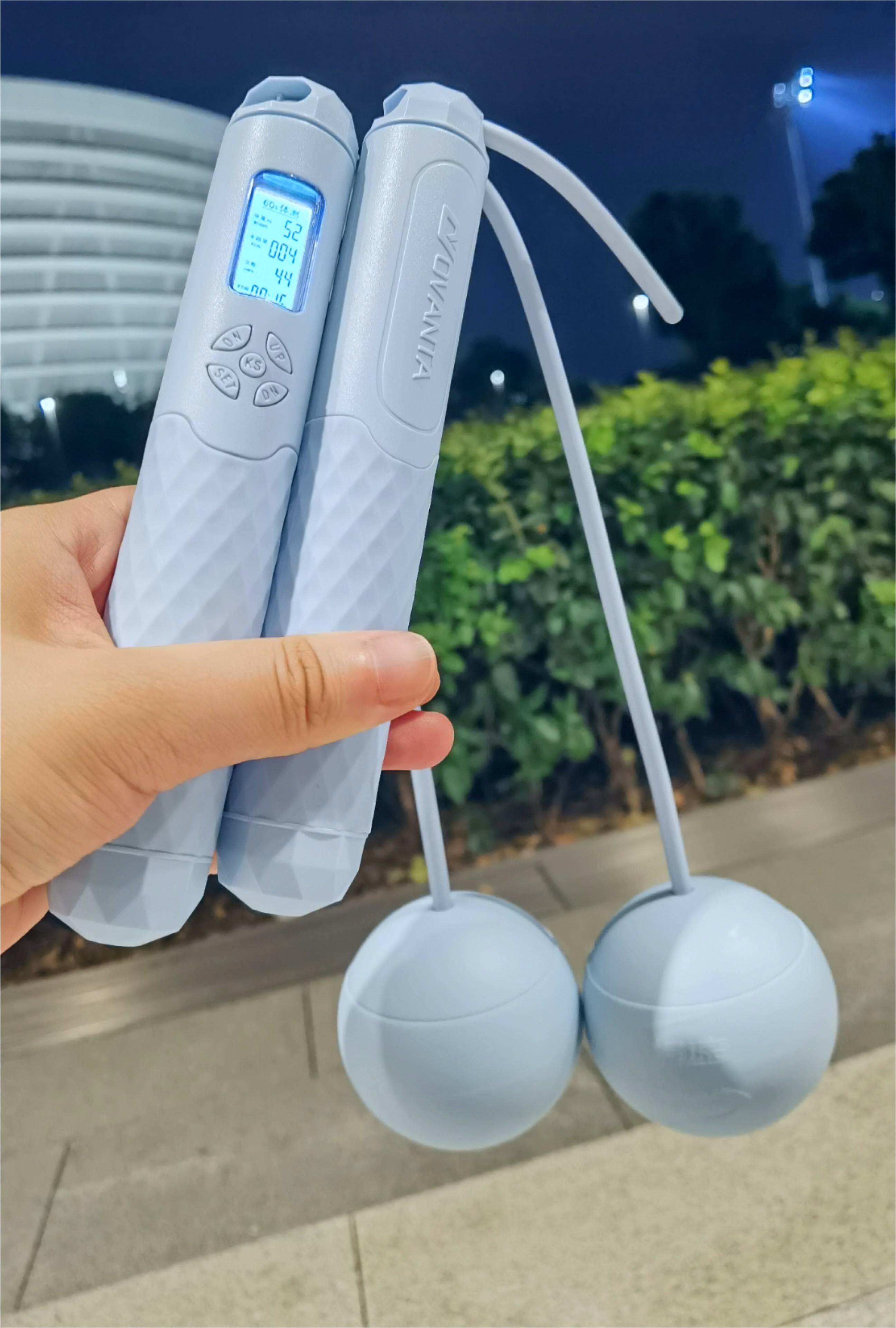无绳重力跳绳减肥专用计数健身运动女专业燃脂负重款跳绳成人绳子