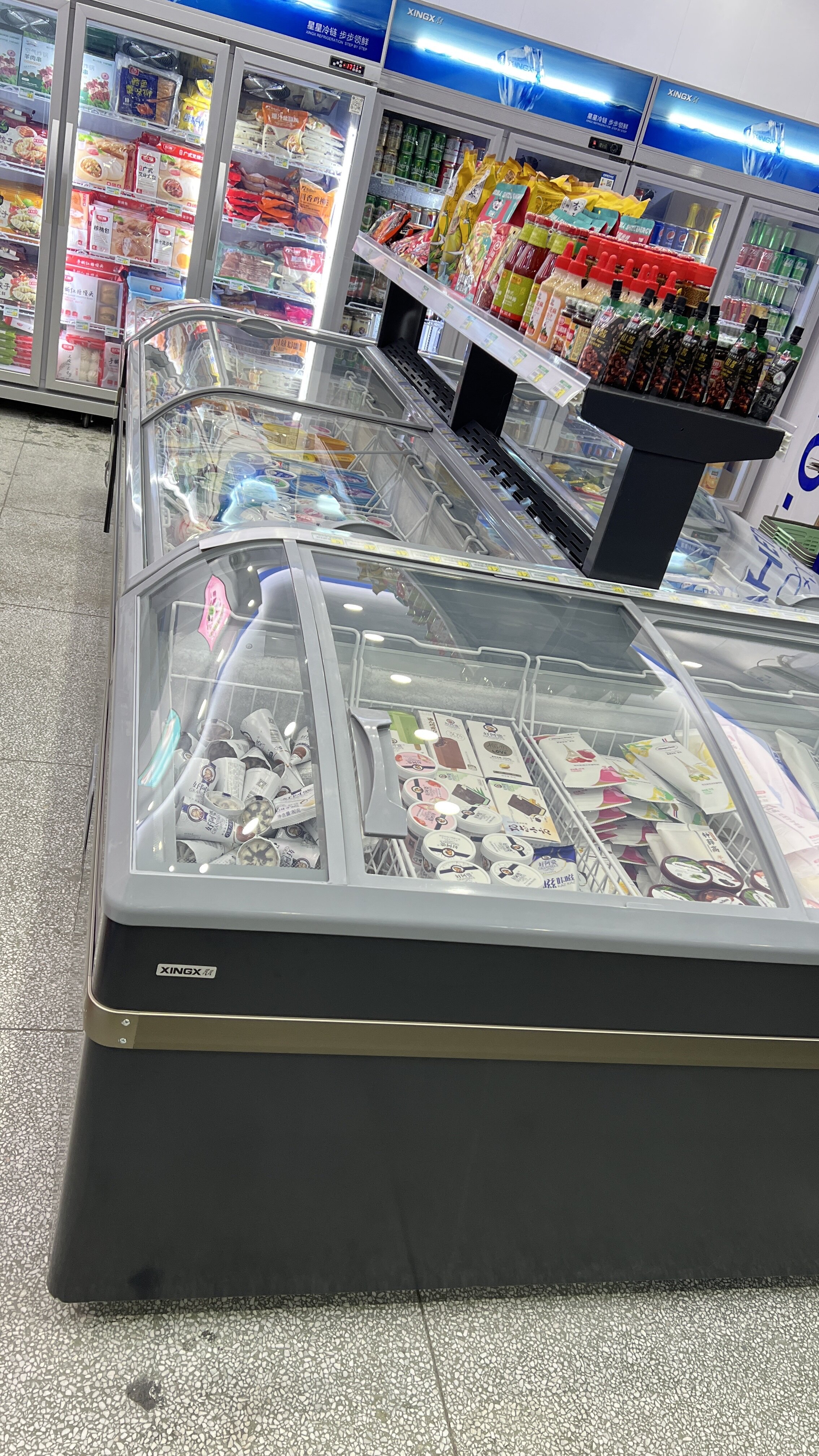 星星立式冷冻展示柜超市便利店双门三门风冷无霜旗舰店