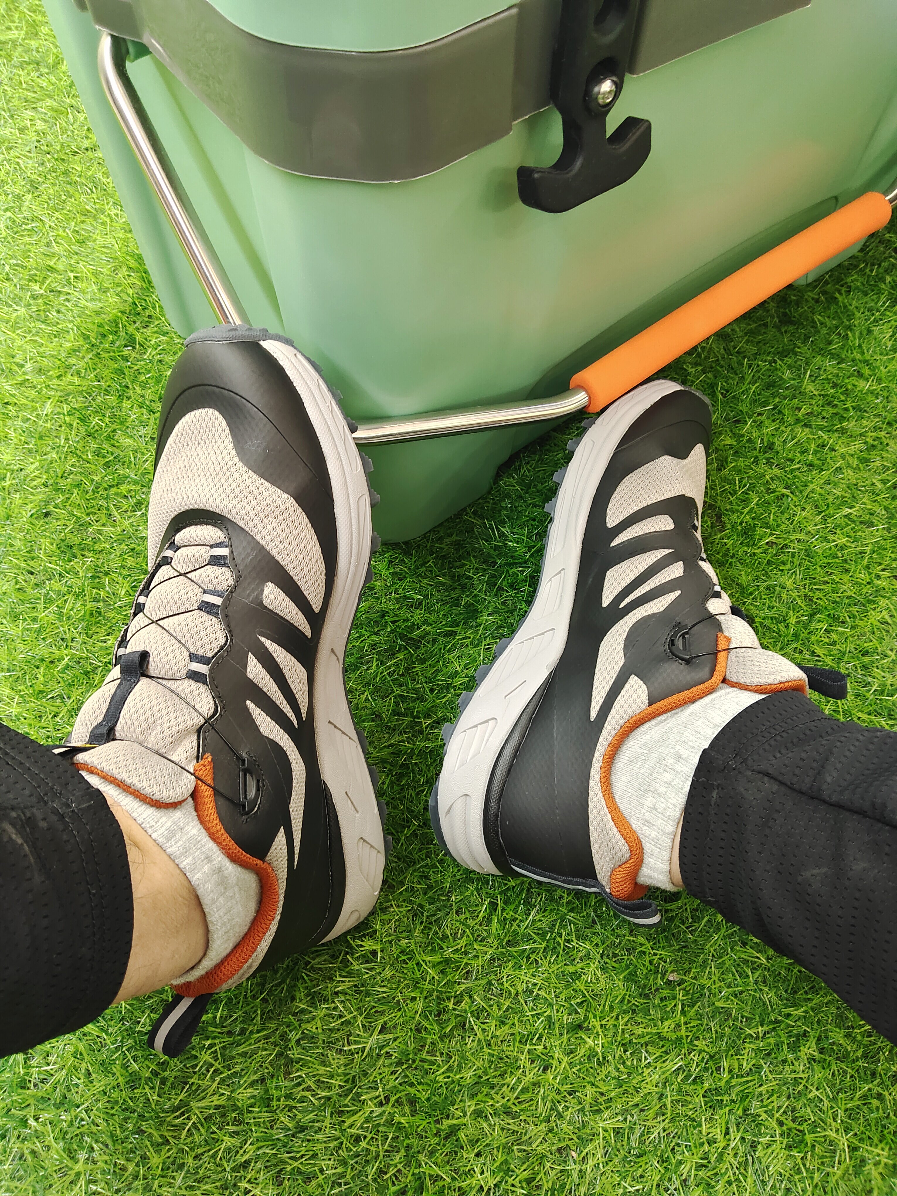 悍途休闲鞋男秋冬新款网面透气软底减震户外跑步运动鞋一脚蹬男鞋