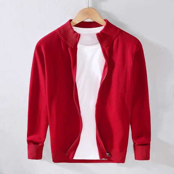 Suitable for half-high neck zipper cardigan sweater for men's spring and autumn pure cotton loose long-sleeved tops spring and autumn stand-up collar knitted sweater
Suitable for half-high neck zipper cardigan sweater for men's spring and autumn pure cotton loose long-sleeved tops spring and autumn stand-up collar knitted sweater