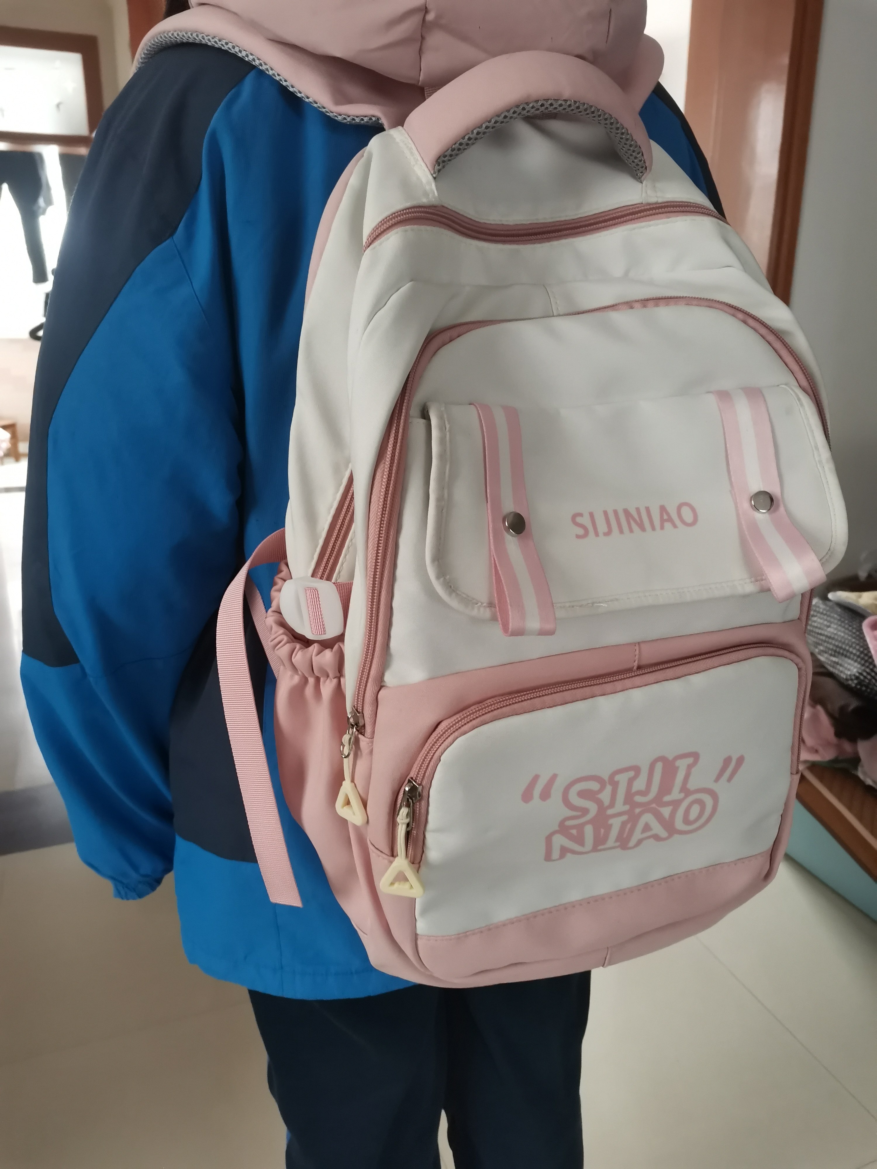 日系ins可爱少女校园书包女大学生初中高中生双肩包休闲电脑背包