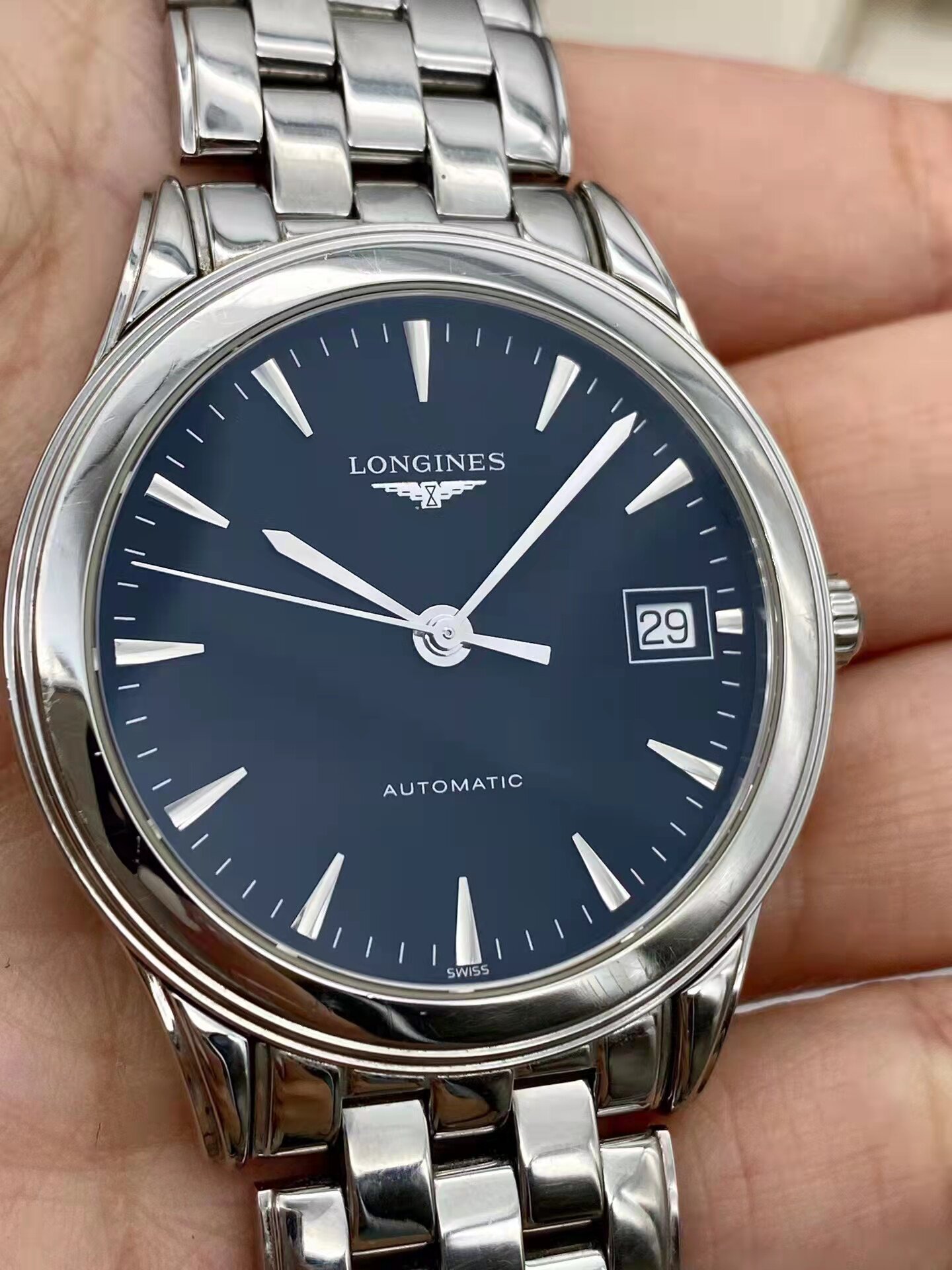 【资产处置】【nj005】浪琴军旗系列 男士机械腕表 - 资产处置 - 阿里