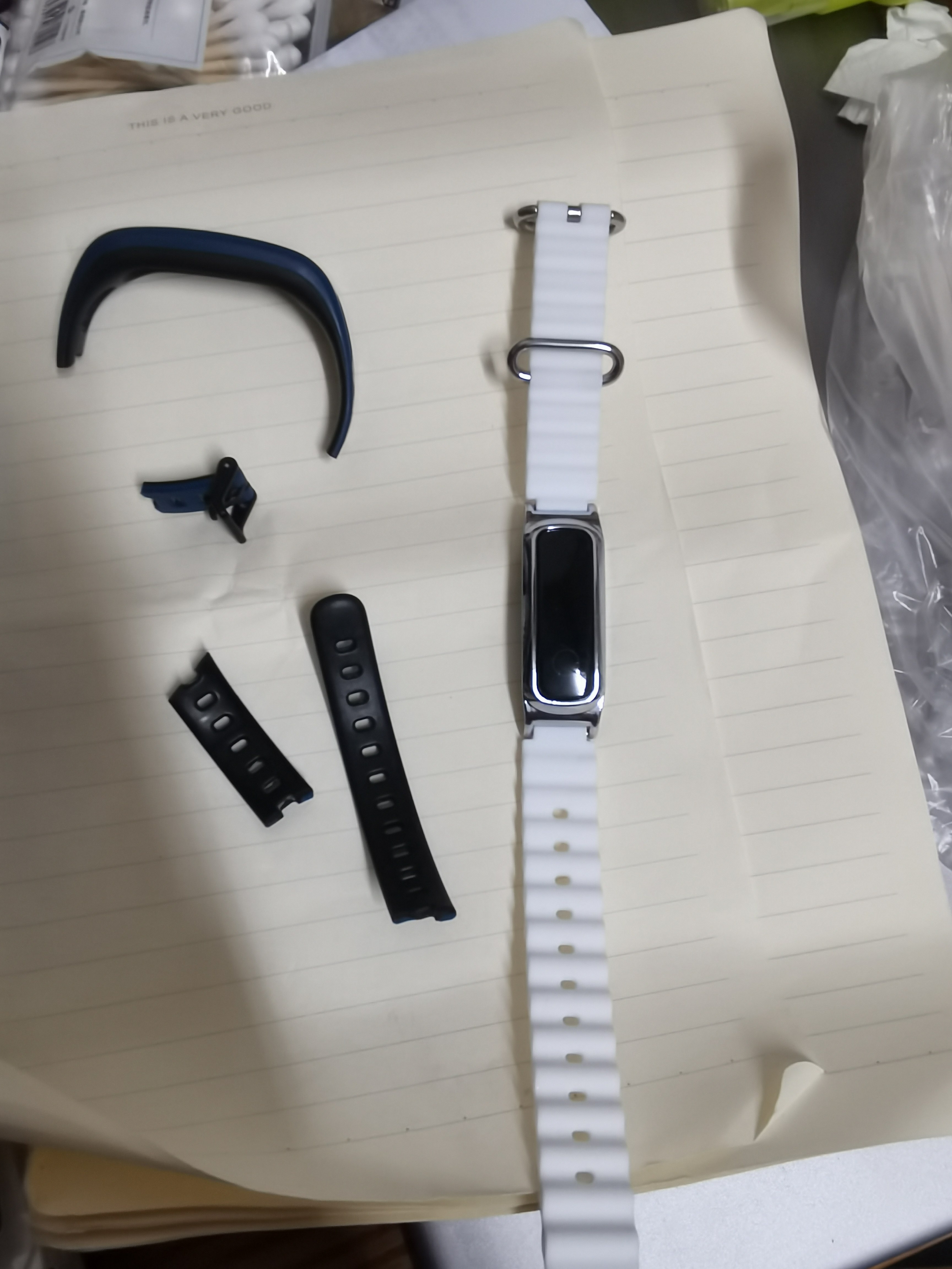 适用华为手环aw70表带液态硅胶海洋款替换带智能运动band3e/4e精灵版