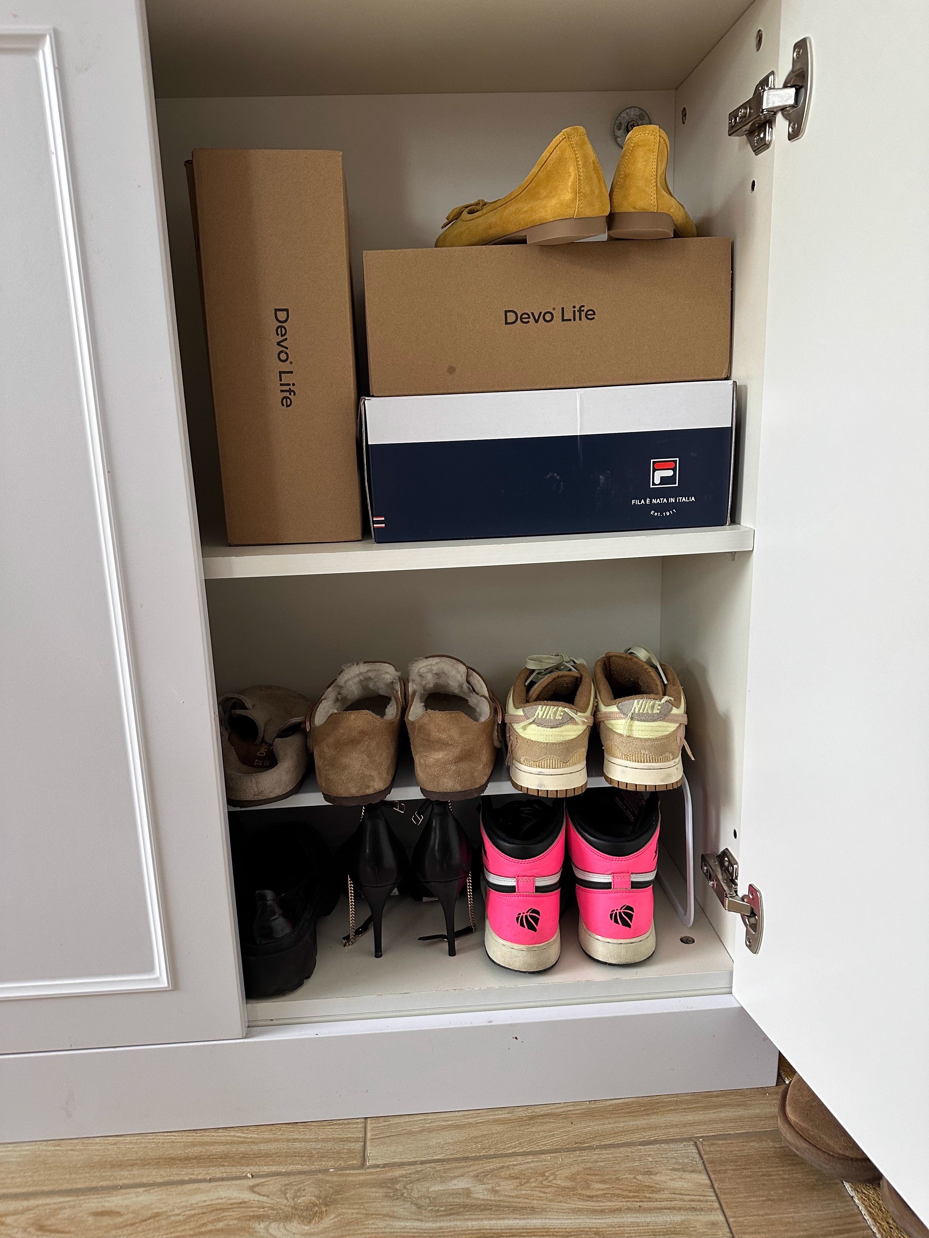 双层鞋架鞋托隔板分层架伸缩放鞋支架玄关入户门鞋架子收纳架多层