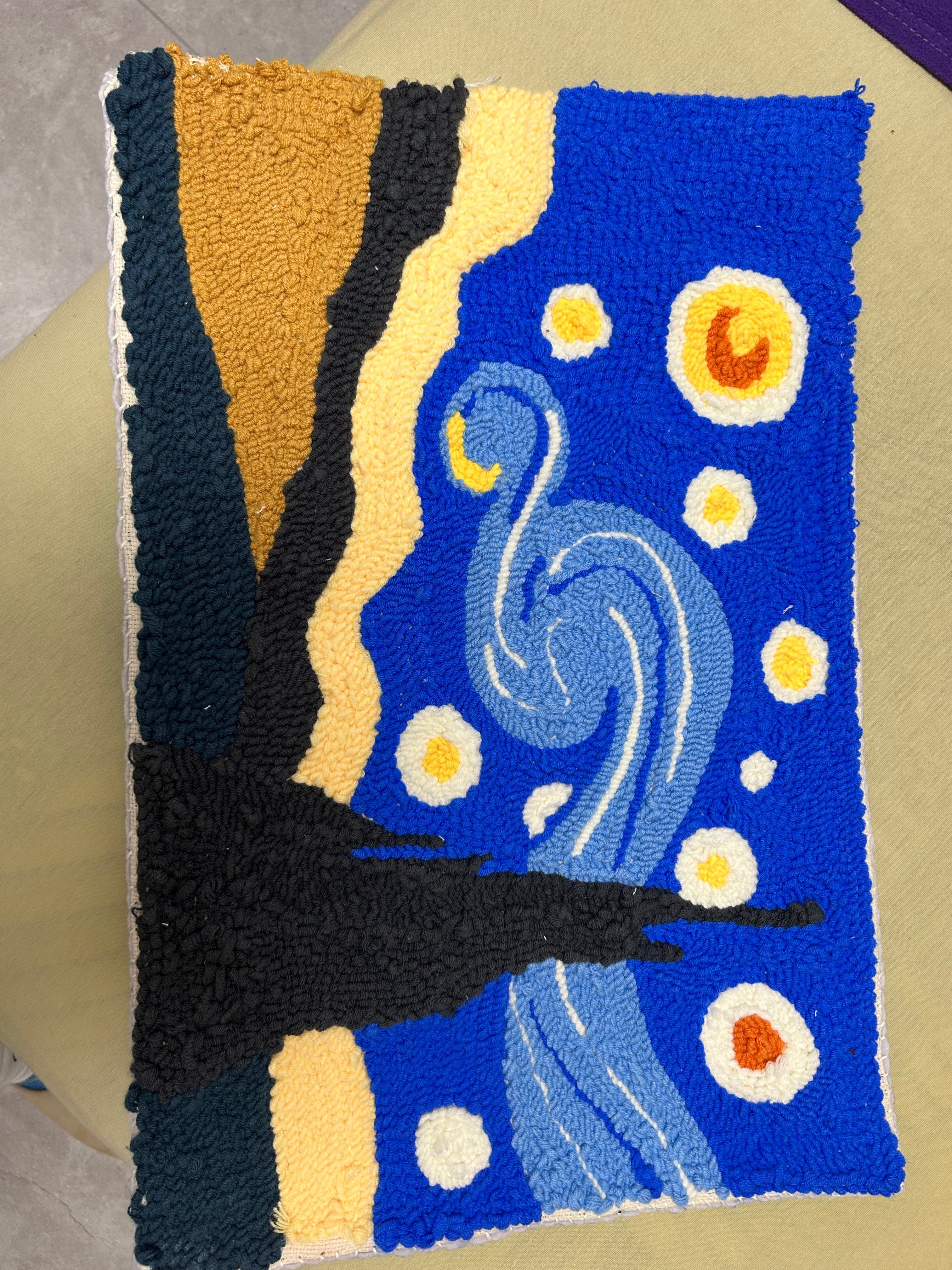 手工diy戳戳绣抱枕地毯材料包新手零基础礼物送闺蜜沙发靠垫装饰