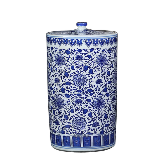 Jingdezhen Blue and White Ceramic Water Tank 20/30/50 Jin 순수한 물통 차 저장 탱크 수도꼭지 냉수 주전자 Jingdezhen Blue and White Ceramic Water Tank 20/30/50 Jin 순수한 물통 차 저장 탱크 수도꼭지 냉수 주전자