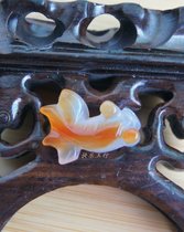 Natural red agate goldfish pendant# Jade fish pendant# jade pendant# Year by Year# to give girlfriend gift