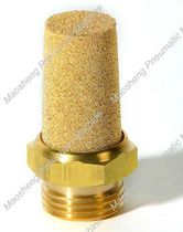 Brass silencer silencer 1 2 4 external thread