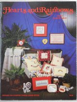 Cross stitch out of print original embroidery hearts and rainbows