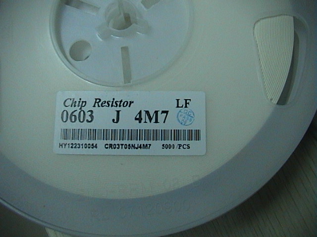 0603 Chip resistance 4 7 Ohms 4M75 % accuracy 100PCS=1 yuan 5K disk=11 yuan 5
