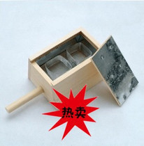 Pure solid wood warm moxibustion box moxa stick moxa moxa segment warm moxibustion device double grid moxibustion box moxibustion device