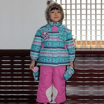 Foreign trade gagoutagou boy and girl ski suit cotton suit suit boys and girls bib suit 1-4 years old