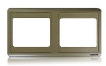 Siemens switch socket panel vision gold brown two-connection frame 5TG05021CC133