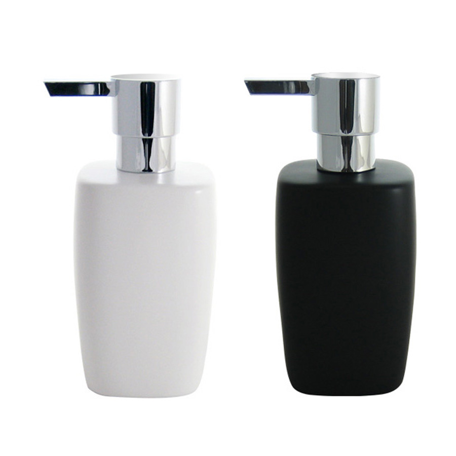 Fashionable sanitary contracted Spirella silk pury dumb face ceramic, black and white emulsion liquid bottle of hotel soap Milky Way