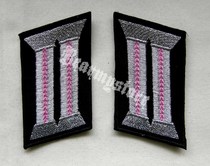 De-Style Assault Chariot Crew Collar Badge Assault Armored Soldiers Chariot Officer Collar Pink Soldier Line Embroidery Collar Badge