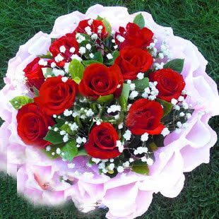 只送深圳信誉鲜花热卖11朵红玫瑰花送女朋友花七夕情人节爱情鲜花