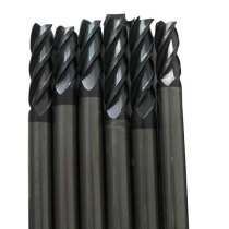 CNC tool imported extended second-hand tungsten steel old milling cutter flat head four-blade diameter 6X60 milling blade