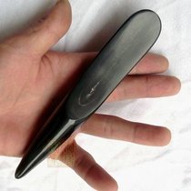 Buffalo horn hand-polished horn stick scraping stick scraping acupuncture massage stick