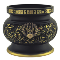 ten thousand jade Hall bronze ware for the pure copper stand of the Incense Furnace Double-Dragon Furnace of the Buddha Hall Supplies