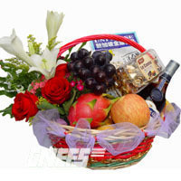 Professional distribution fruit gift basket Mid-Autumn Festival Spring Festival high-end fruit basket birthday condolences fruit basket fruit hypermarket