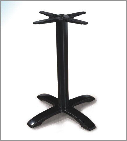 十字平面脚出口装铸铁黑色脚架餐桌腿桌脚铸铁拆装订做脚架户外脚