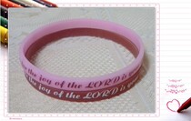 Gospel luminous fine bracelet Candy powder coffee pair loaded Ni 8:10b (pair)