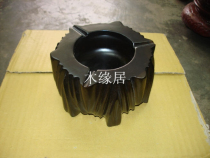 A black ashtray wood smoke cylinder with a black ashtray