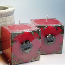 Square candle Wedding fashion aromatherapy candle Square to smoke candle Foreign trade essential oil candle Vintage shape candle