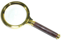 2021 amazing brand new handheld handle metal frame magnifying glass Asia Pacific new gift 70MM HD reading newspaper