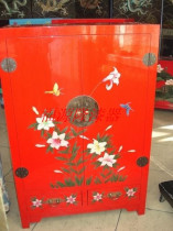 (Hongtaisheng lacquerware) Shanxi Pingyao push lacquerware shoe cabinet door hall cabinet Hall Hall Hall Cabinet sofa side cabinet