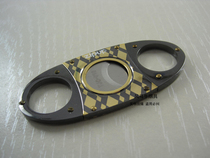 ZIPUP Stainless steel cigar scissors Cigarette cutter Hole cutter Portable double-edged plaid