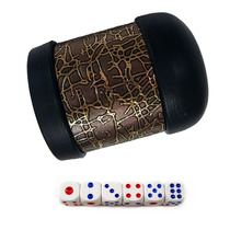 Bar nightclub supplies round head foreskin tree root pattern dice cup sieve cup color Cup each send 6 dice