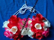 Hawaiian Bra Hula Show Use Wreath for adults and children.