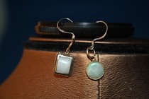 Old natural jade earrings old natural jade earrings special price does not cut