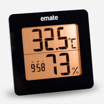 Home led display electronic thermohygrometer creative indoor dry humidity meter baby room clock backlit thermometer