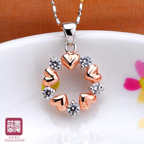 NSCD Diamond if love fashion rose gold color gold with certificate DP0604