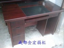 Chengdu office desk 1 2 wood board quality comparable to MDF office computer desk factory direct sales