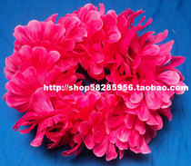 Head ring Hawaiian wreath large flower elastic adjustment rose red hula dance accessories