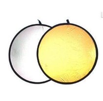 Gold and silver two-in-one reflector 110CM gold and silver two-color reflector shooting studio photography photography props and equipment