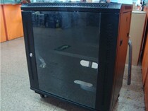 Real body shop 600 * 400 * 0 75 m network cabinet 12U hanging wall cabinet side door can open black