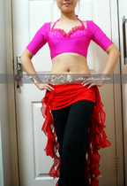 Belly dance dress book for the desert dance Egyptian version of the hip towel waist chain wave flow Sunew