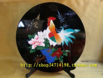 (Hong Taisheng Lacquerware)Shanxi Pingyao push light lacquer decorative plate Chunxiao Ji Ming rich family harmony gift