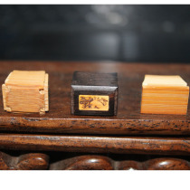 Nanjing Hous bird embroidered eye cage accessories Mahogany bone-inlaid eye cage with studded cup holder each 10 yuan